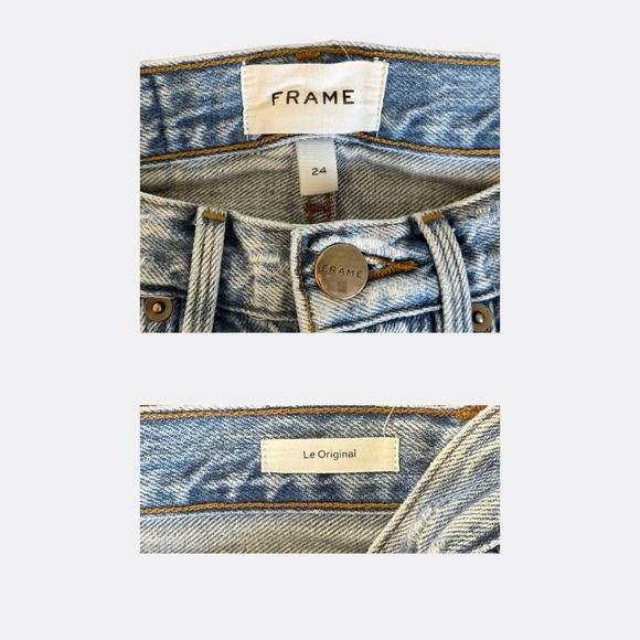 FRAME Denim Le Original Jeans – Glacier – Women's Size 24 - Picture 6 of 7